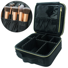 厂家直供手提化妆包化妆品收纳包隔板化妆箱便携式旅行化妆工具包