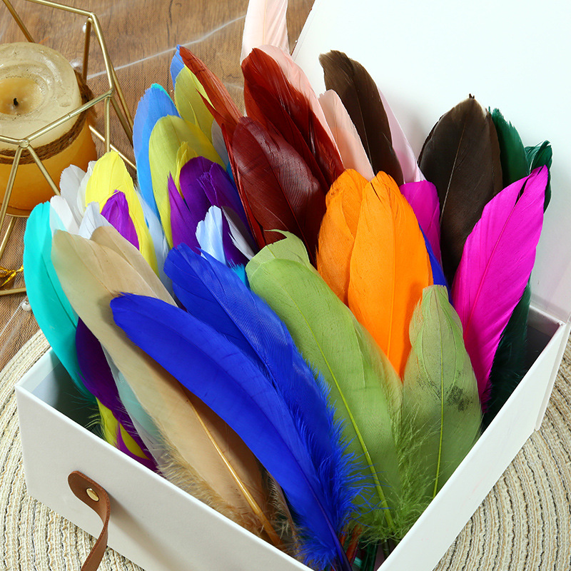 羽毛/火鸡毛/鸵鸟毛/鹅毛/火鸡羽毛条细节图