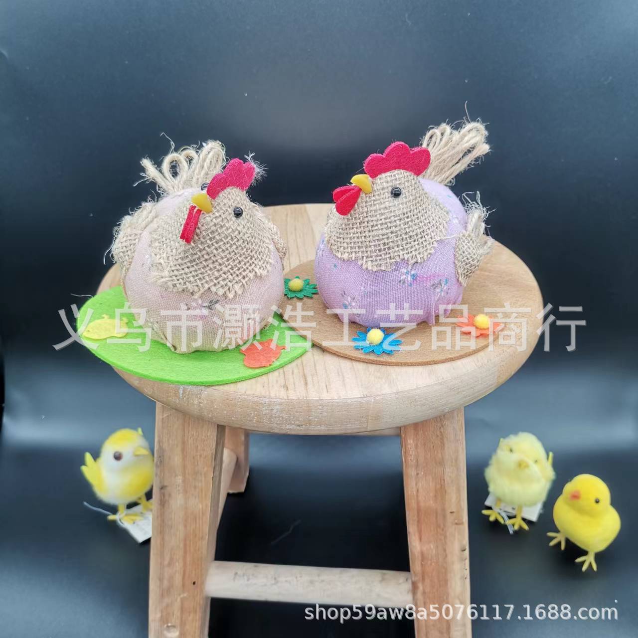 Manufacturers Direct Easter Decoration Foam Velvet Chicken, A Few Days Of Decoration, Pastoral Decoration, Chicken details Picture