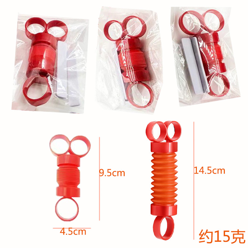 Cross-border new Amazon finger telescopic tube POP TUBES Finger Pull Tube Corrugated Tube Pressure Relief toy Item Picture