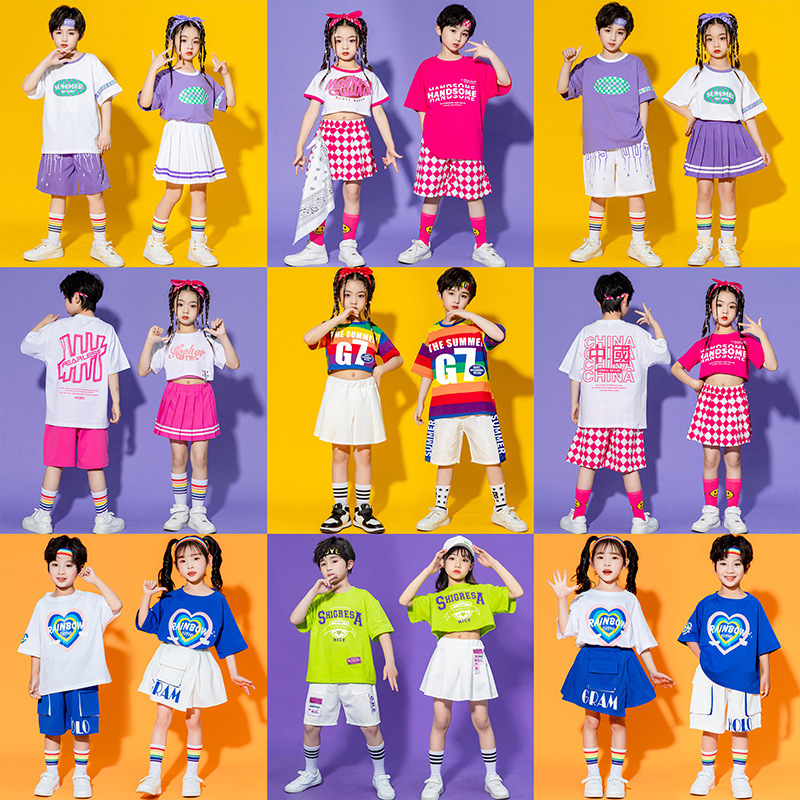 六一儿童演出服套装小学生街舞蹈表演服啦啦队幼儿园运动会班服装详情图1