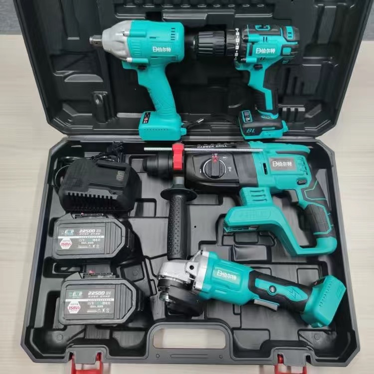 Bolte 15 Batteries Brushless Charging Electric Hammer Hammer Drill Lithium Electric Angle Grinder Electromechanical Drill Wrench Universal details Picture