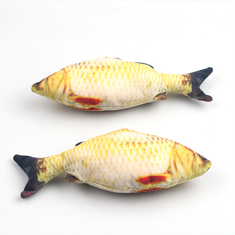 Manufacturers Wholesale Plush Simulation Fish Pet Cat Toys Catnip Tease Cat Teeth Cat Supplies Fish Toys Wholesale Item Picture