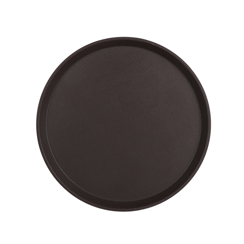 The manufacturer wholesals circular fiberglass tempered anti-slip trays for fast food trays used in KTVS, restaurants and hotels Item Picture