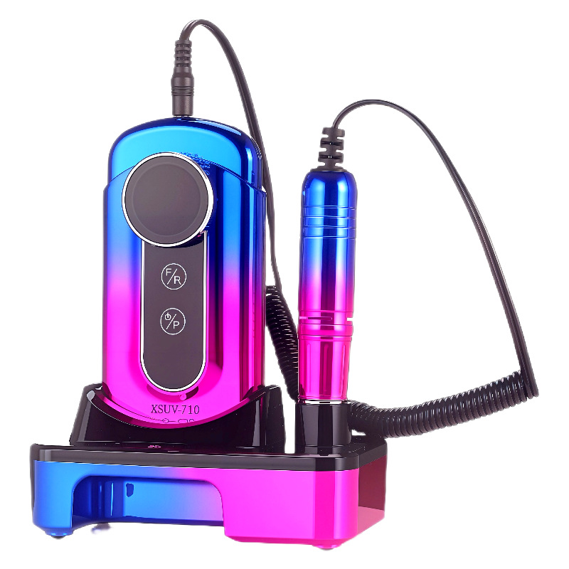 The xsuv-710 rechargeable nail polish comes with a tool base for storage, an electric nail polish remover and a nail polish remover full figure
