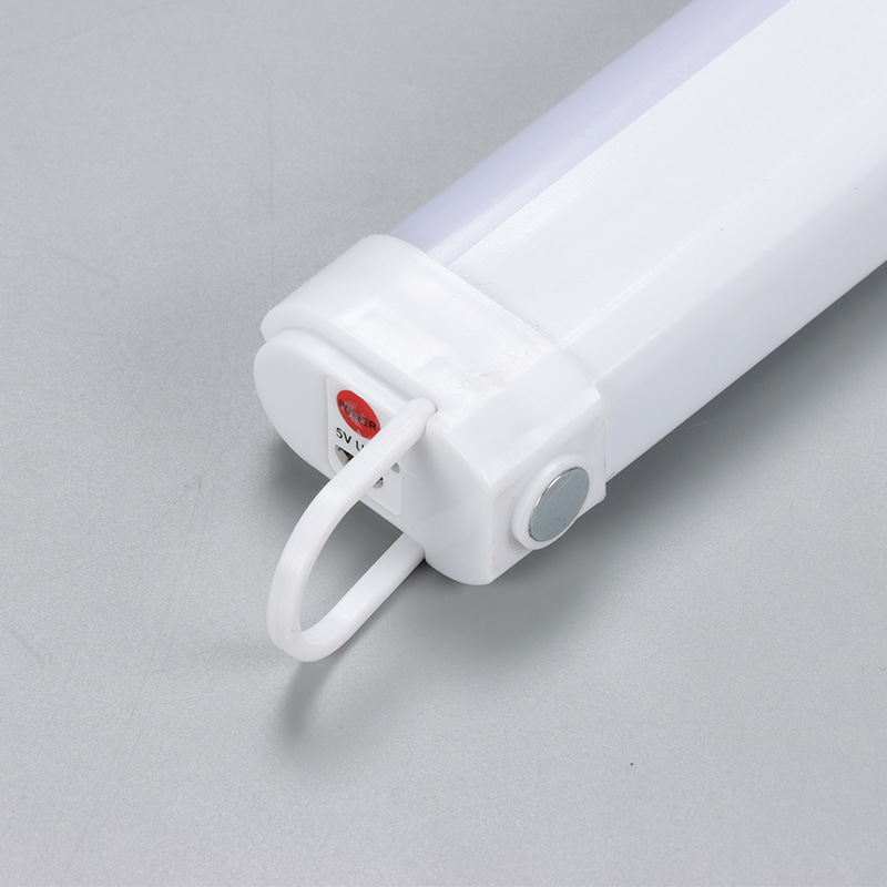 Wholesale solar rechargeable tubes, flashlights, dual-purpose outdoor night market charging, magnetic hooks, long emergency lights Specification image
