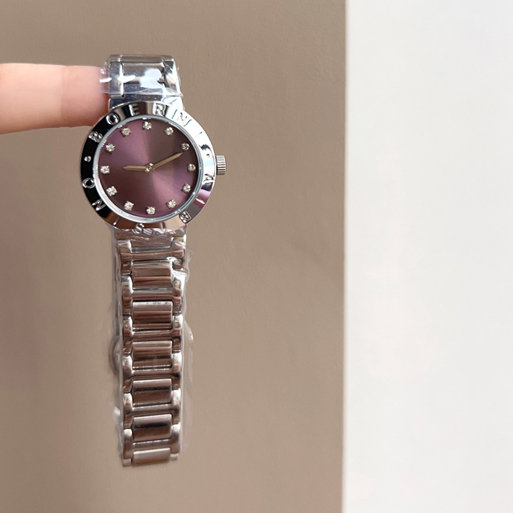 IBSO gold steel band women's watch small dial 1039L foreign trade watch cross-border live-streaming bestseller purple