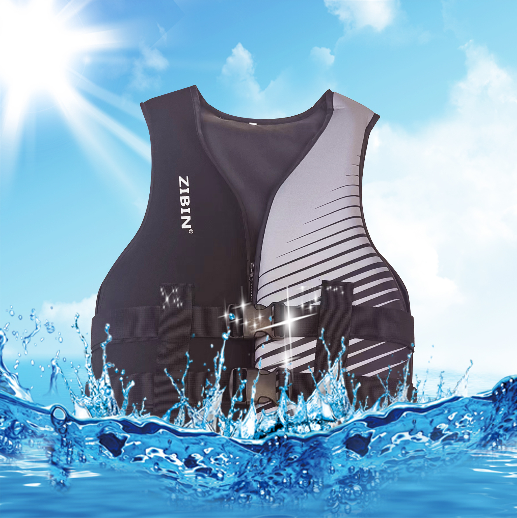 Summer Special Safety Large Buoyancy Convenient Outdoor Indoor Fire Water Rescue Boat Life Jacket Manufacturers Direct Application Scenario
