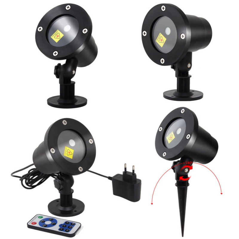 Outdoor waterproof laser lights, stage lights, red and green static laser floor lights, courtyard garden party landscape led strong light floor insert lights details Picture