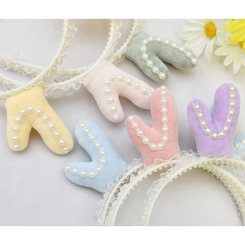 Self-Produced And Self-Marketing Self-Created New Fresh And Lovely Pearl Antler Horn Hat Hair Clip Hair Band Hair Accessories details Picture