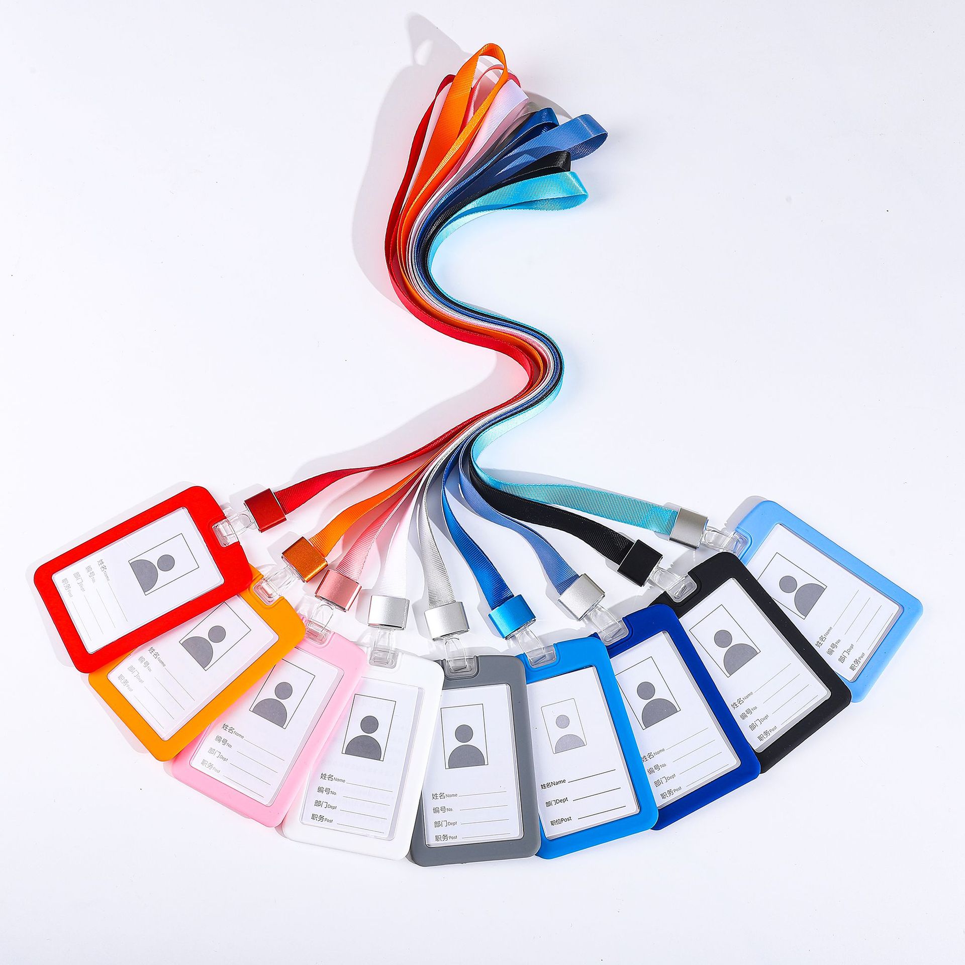 Silicone card, acrylic card, work ID, employee name tag, ID card holder, work ID, name tag, access control card holder