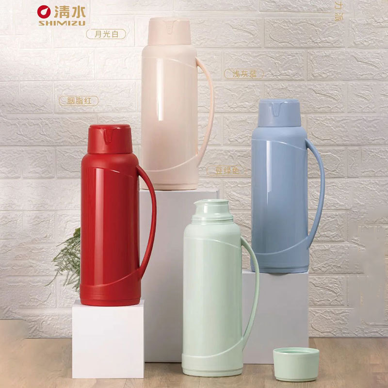 上海清水家用热水瓶保温壶玻璃内胆暖壶大容量办公宿舍开水瓶1261图
