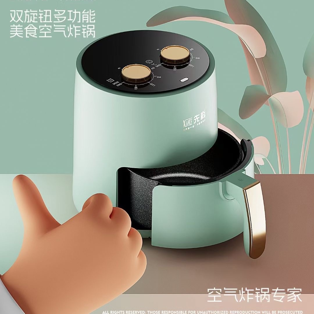 New Senko Fryer 8001 Multi-Function Air Fryer Activity Gift Electric Fryer Chips Machine Automatic Timing Pot details Picture