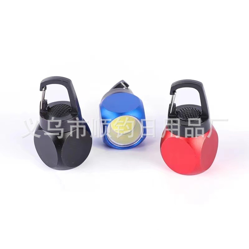 COB pequeña mano eléctrica portátil llave luz al aire libre escalada hebilla luz mini pequeña lámpara colgante regalo regalo de negocios luz details Picture