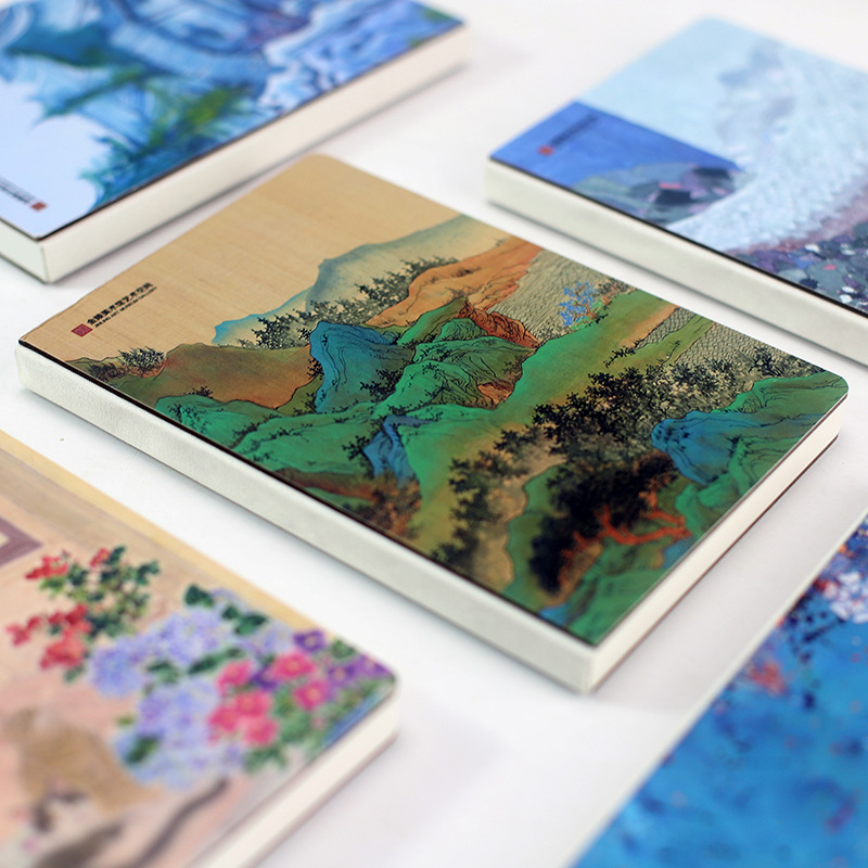 Cultural and creative Palace Museum bare-back patchwork notebook, stamp collection bare-bound book, Customized travel notebook, Scenic Area check-in Stamp book details Picture