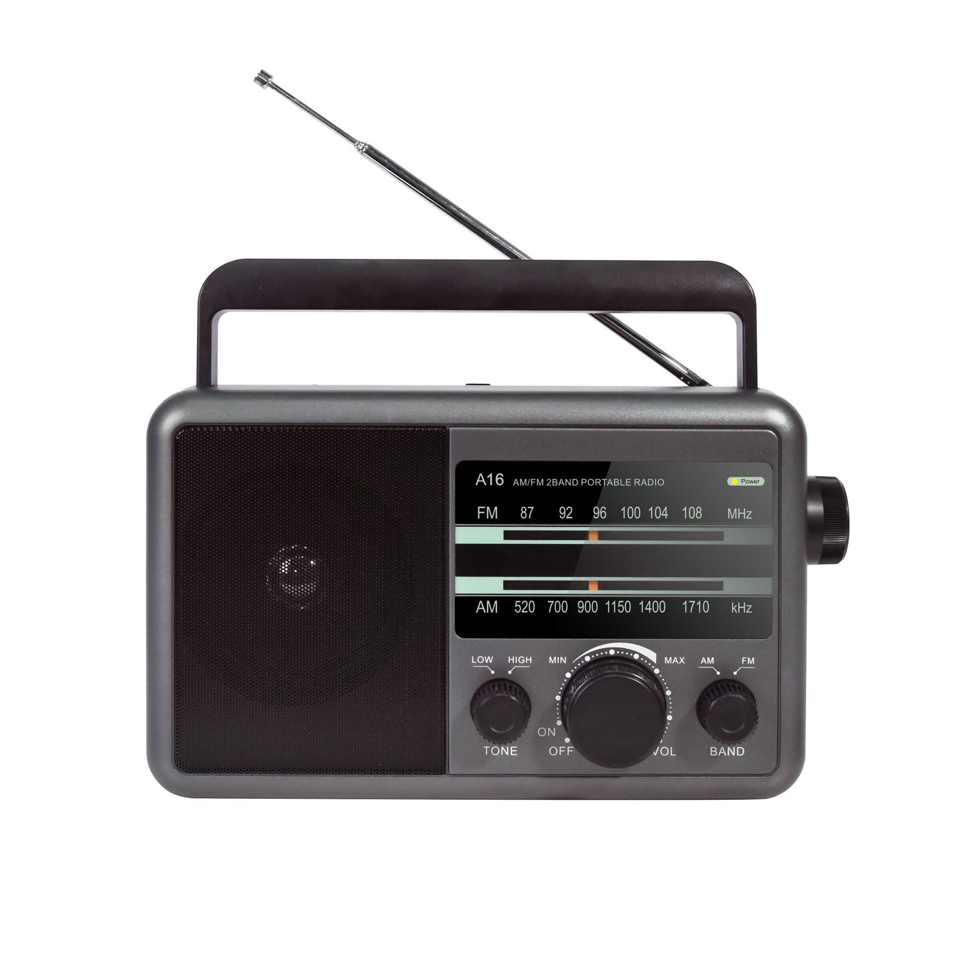 2023跨境新款全波段收音机新款老年人专用便携式FM/AM老人收音机
