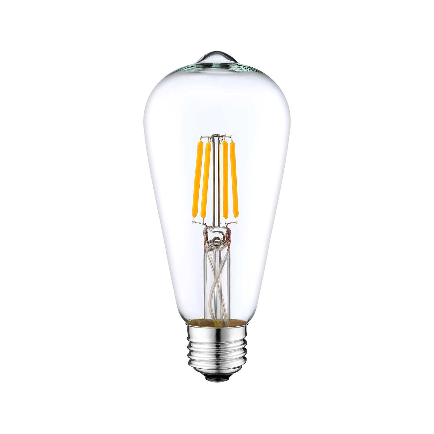 Naishi 4.5W/7W single-color temperature-adjustable LED filament bulb, 360° light emission without flicker, E26E27 lamp socket