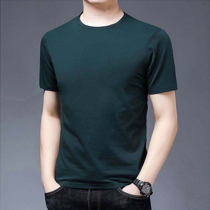 2022 Summer Men's short-sleeved T-shirts, teenagers' half-sleeved body T-shirts, summer base layer T-shirts, plate-size men's undershirt Specification image