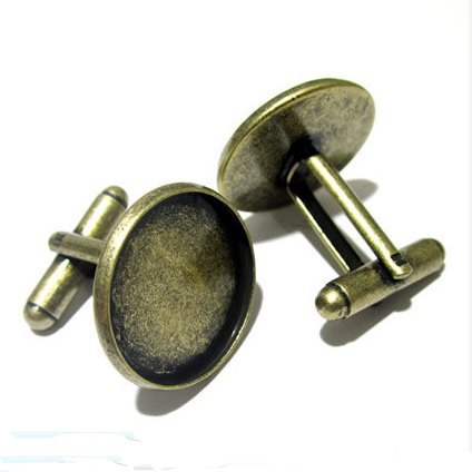 YB Yabin cufflink base Metal Handmade DIY shirt accessory diy metal cufflink accessory Application Scenario
