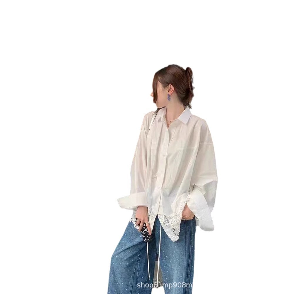 衬衫女/衬衫全棉格子女/上衣桑蚕丝/衬衫/衬衫女长袖百搭白底实物图