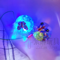 Luminous toys jump ball elastic ball flash crystal ball water balloon night market stalls wholesale and retail