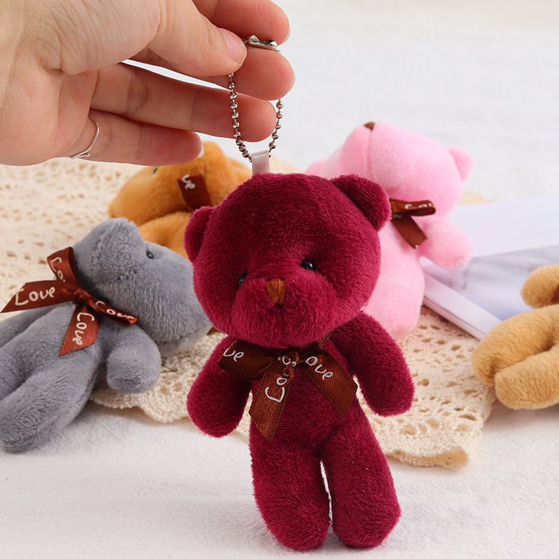 Teddy Conjoined Bear Doll Bear Pendant Plush Toy Key Chain Children's Gift Manufacturers Spot Wholesale Application Scenario