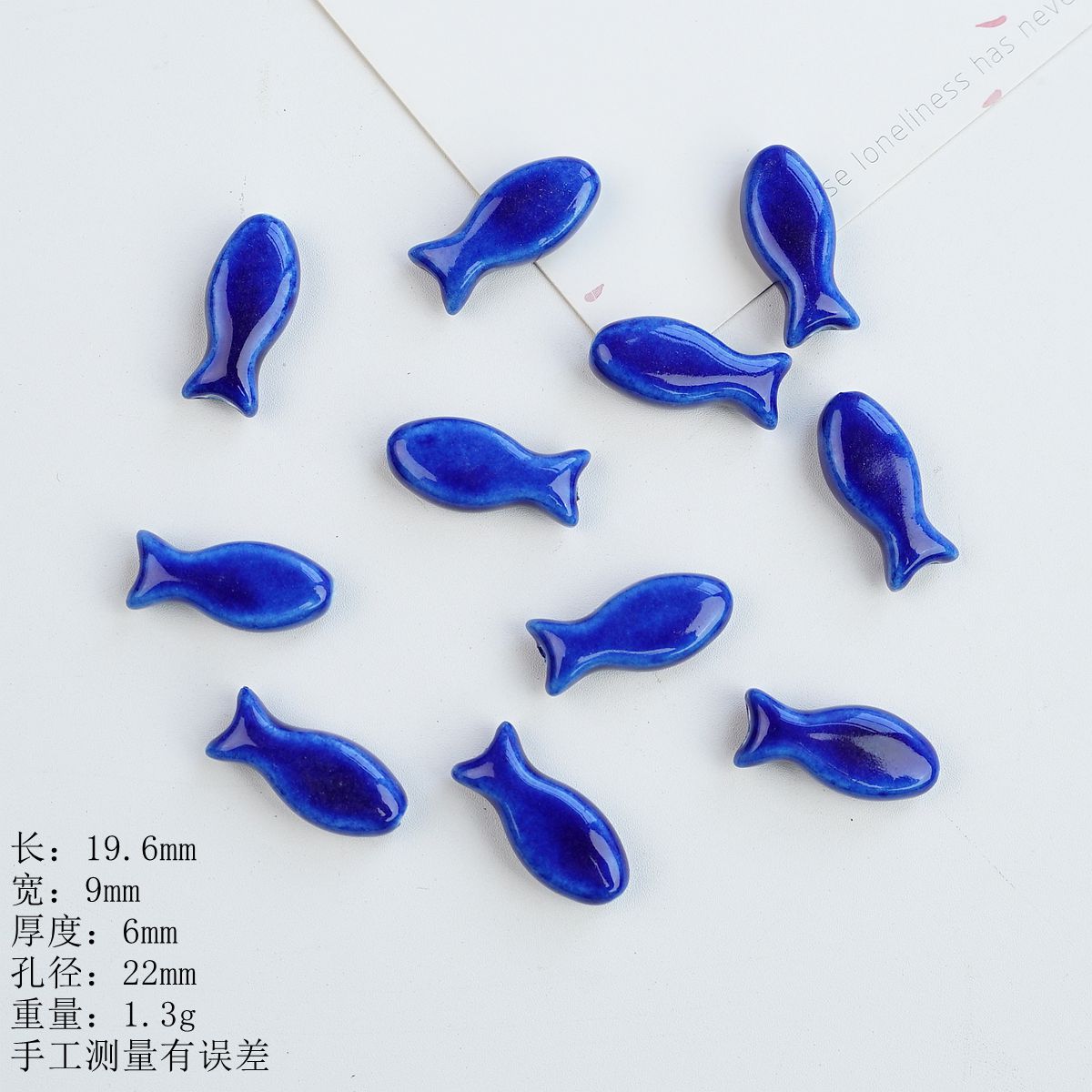 Jingdezhen ceramic hand-painted fish, versatile glossy macaron accessories and accessories wholesale, handmade DIY materials pic 9