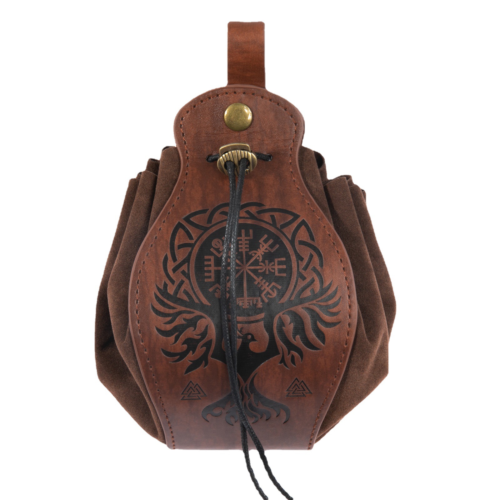Cross-border multi-platform best-selling Vikings style medieval pocket bags that can be hung with belts, retro waist bags Item Picture