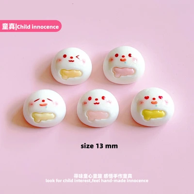 Miss mini cute flow heart Tangerine diy hairpin gargle cup Shoe buckle pen cap stick key pendant resin accessories thumbnail