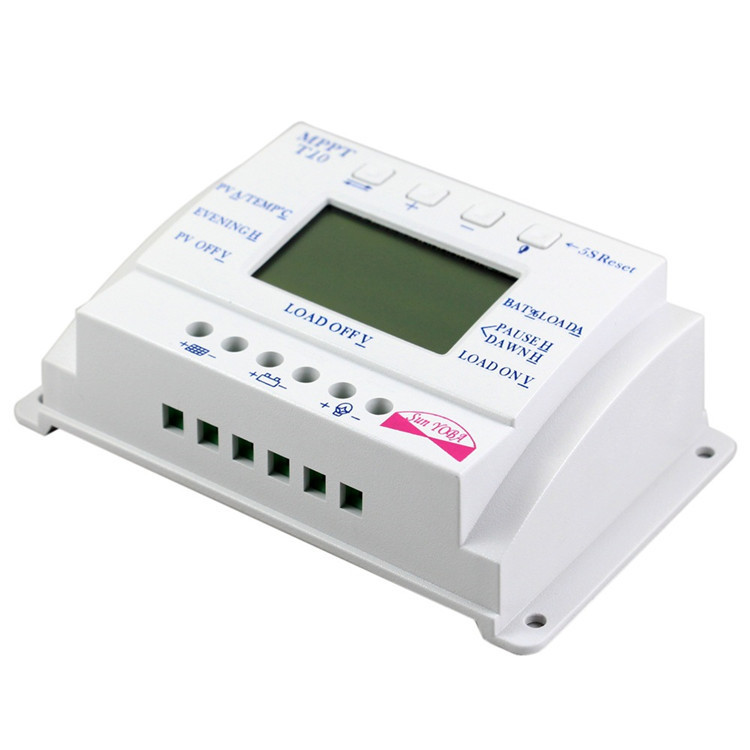 PWM PV 12V24V10A Solar controller T10 LCD solar charging controller full figure