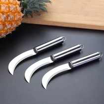 Banana knife Small machete pineapple knife Jackfruit paring knife Fruit machete Curved fruit knife for household use