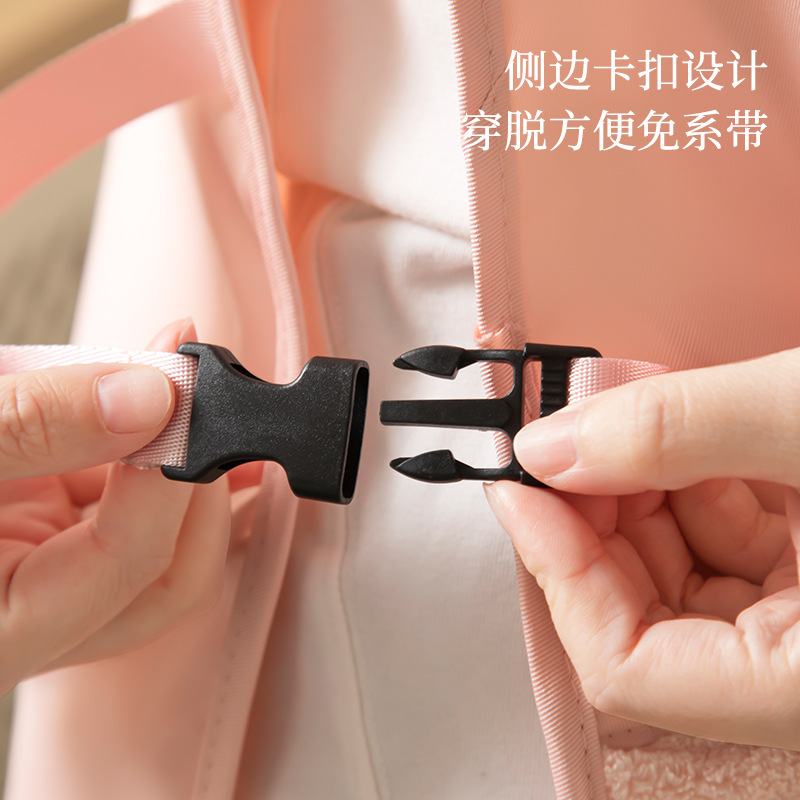 Fashionable vest-style apron, kitchen waterproof and oil-proof sleeveless cover-up, special work clothes for catering, home hand-drying vest apron details Picture