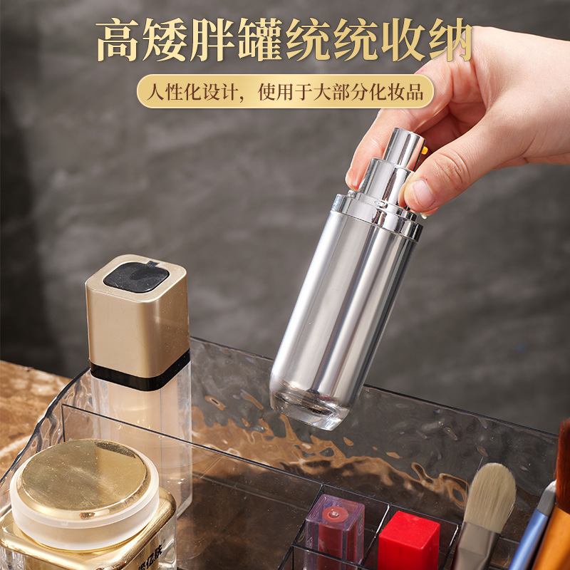 Wholesale Glacier desktop storage box, a great helper for organizing and storing small items, cosmetics and skin care products shelf details Picture