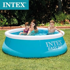 美国INTEX正品 28101 充气 简易水池 6尺碟形充气戏水池婴儿游池