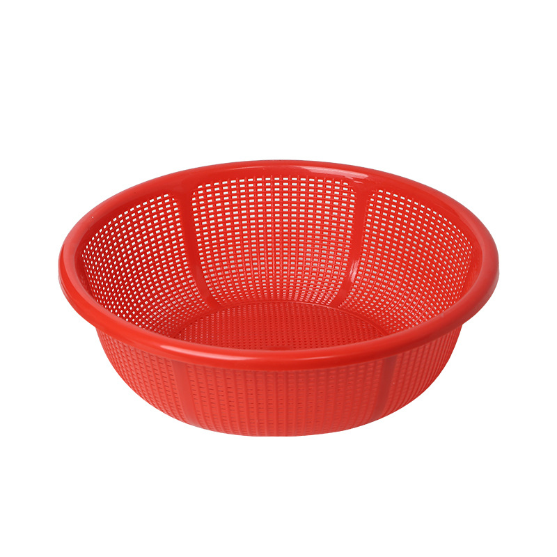 Plastic baskets, household draining blue thickened vegetable washing sieves, fruit baskets, vegetable washing baskets, strawberry basins manufacturer wholesale Item Picture