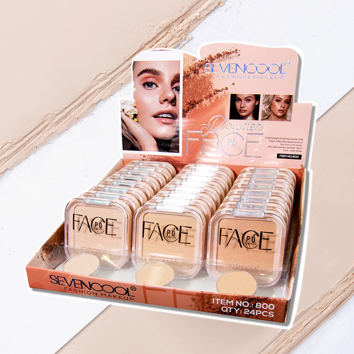 SEVENCOOL facial powder contouring plate brightens skin tone, refines contours, and provides long-lasting concealer and natural color Application Scenario
