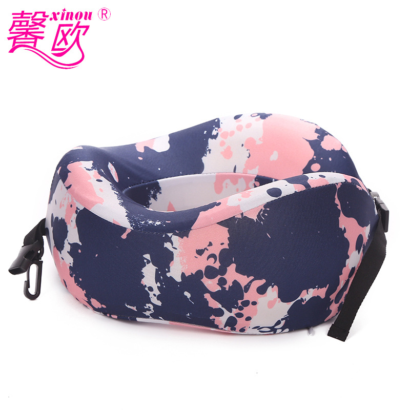Almohada en forma de U con partículas de espuma estampadas almohada para el hogar almohada para el cuello almohada para la siesta de verano almohada para la siesta Application Scenario