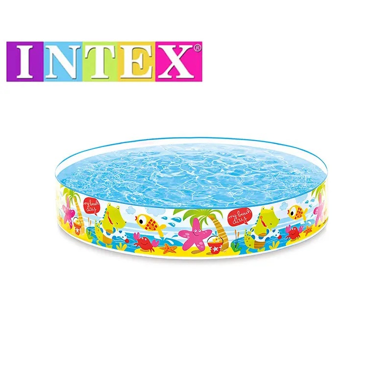 正品INTEX56451 硬胶戏洗澡水池折叠免充气游泳池婴儿童大号浴盆详情图5