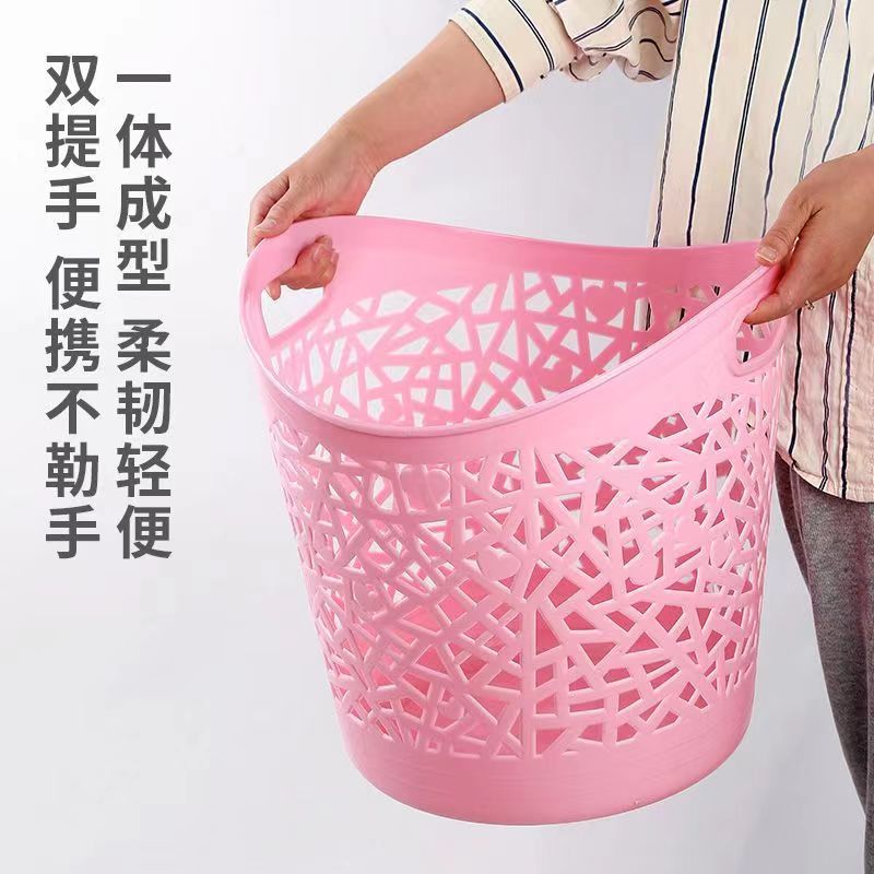 折叠衣篮/布艺收纳框/衣篮/肥皂盒/带滚轮的脏衣篓产品图