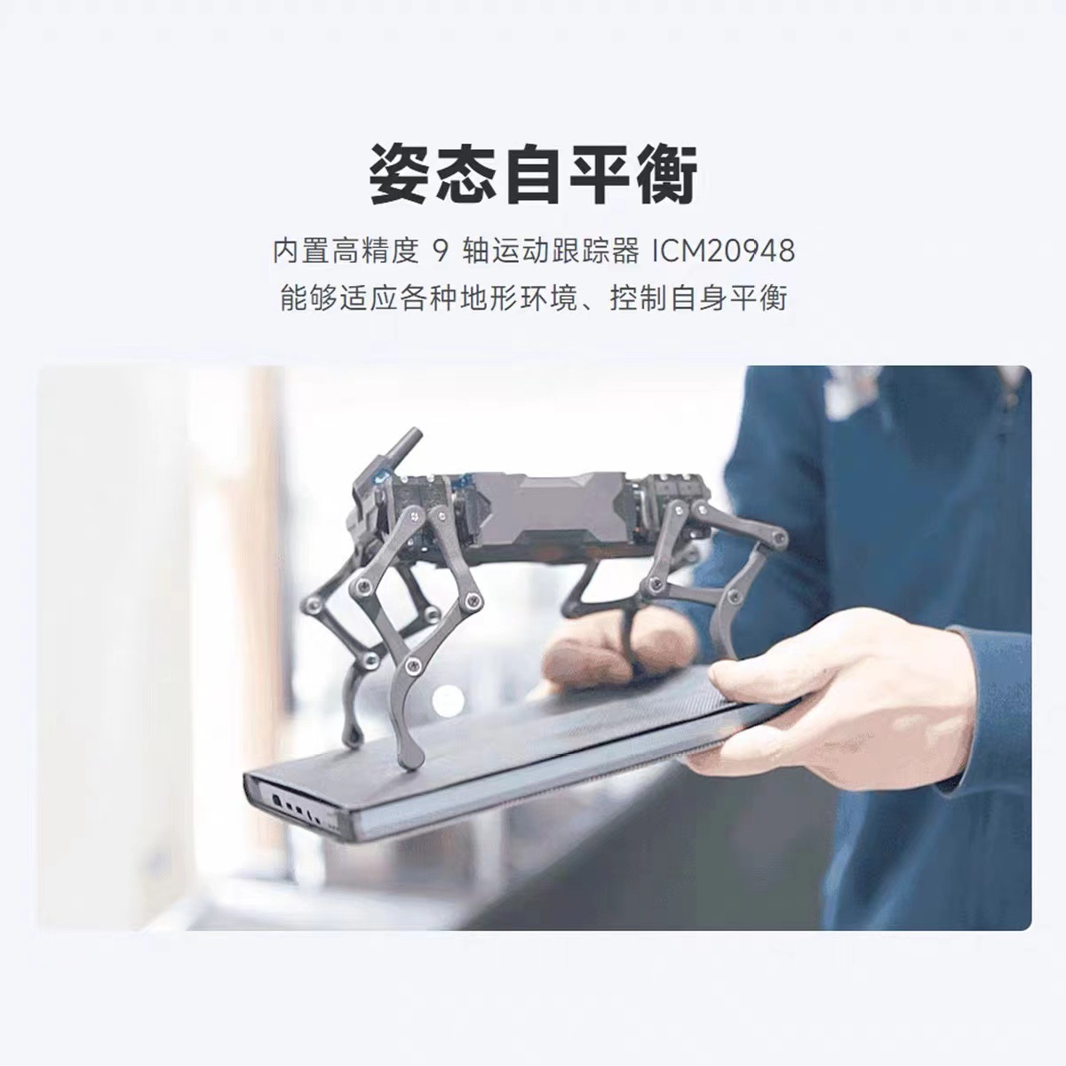 Raspberry PI 5 WAVEGO PRO 12-degree-of-freedom bionic quadruped intelligent robot dog Vision/motion detection details Picture