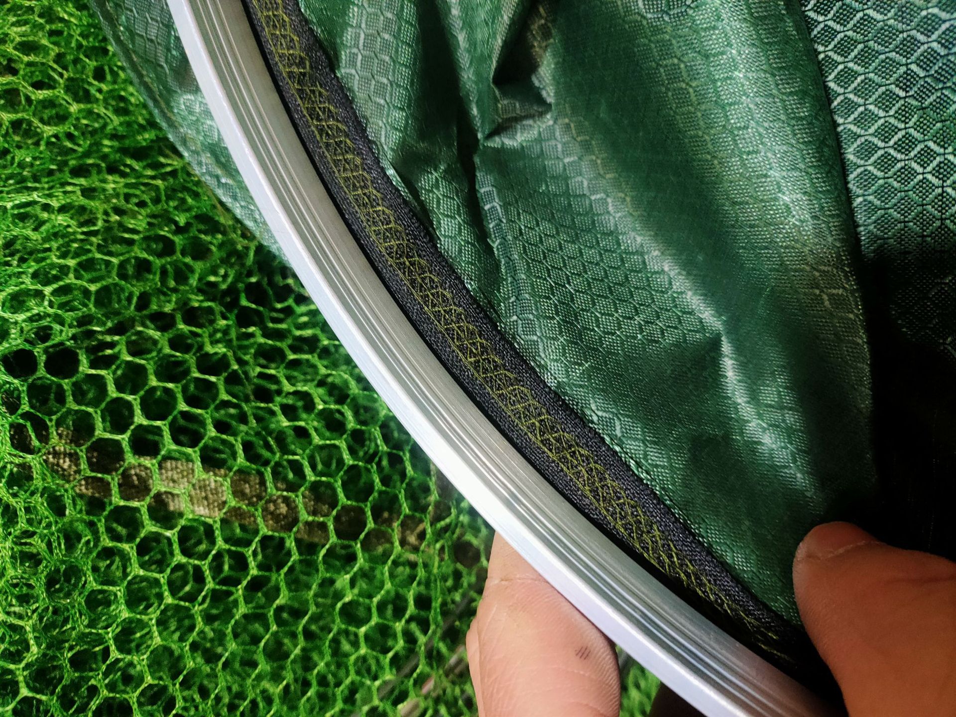 Wholesale double-ring fish protection, stainless steel ring fish protection, universal black pit quick-drying fish protection, and platform fishing net bags from the original manufacturer pic 10