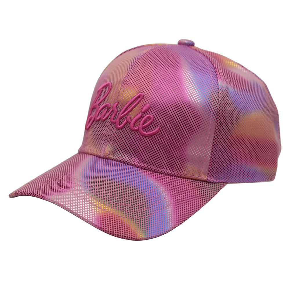 Cross-Border New Barbie Pink Glitter Fashion Baseball Cap Barbie Three-Dimensional Embroidered Sunblock Sunscreen Cap Female Trend Item Picture