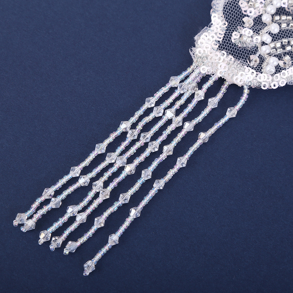 网红同款日韩唯美流苏发夹夏季后脑勺半扎弹簧夹超仙小翅膀对夹详情3