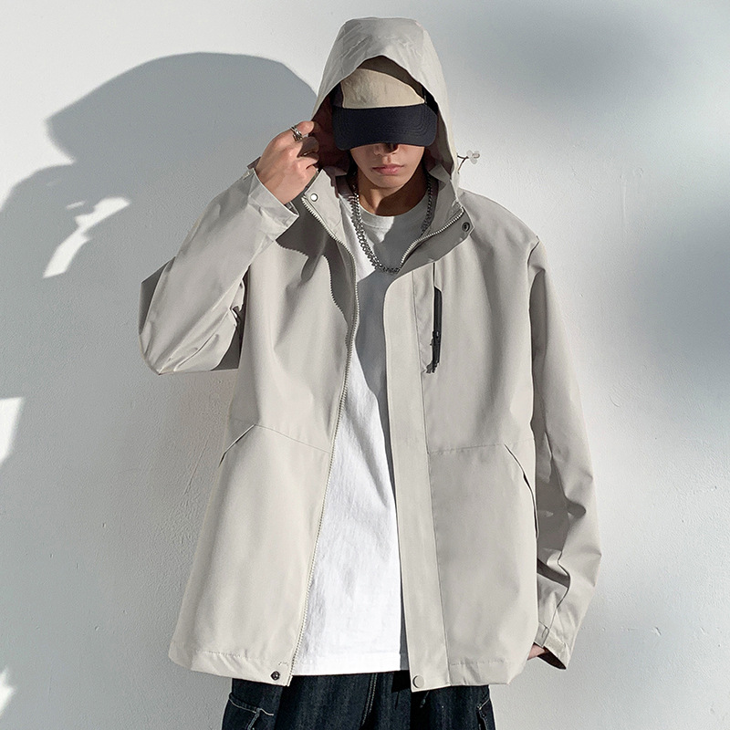 windproof waterproof casual detachable hooded outdoor suit