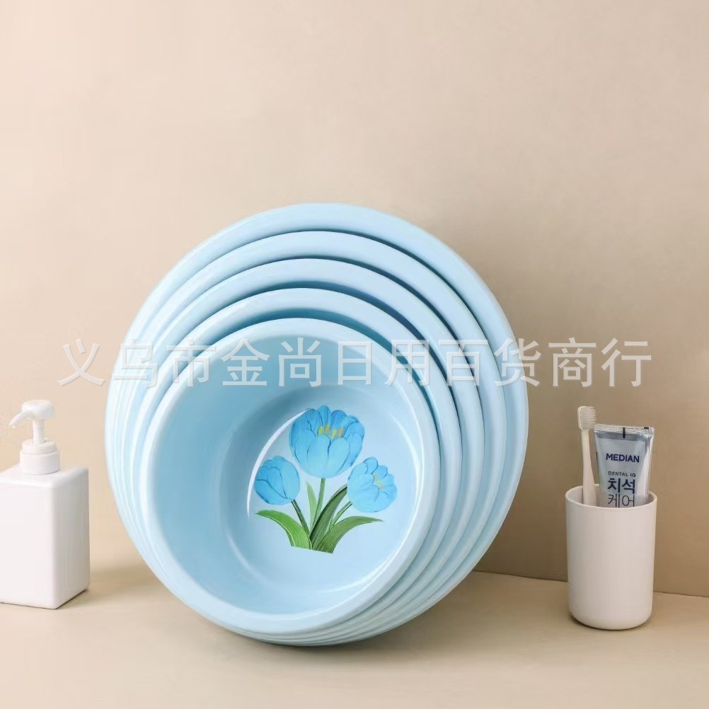 Multiple colors available, thickened household gift basins, student basins, plastic basins, treasure basins, logo student basins, plastic basins Application Scenario