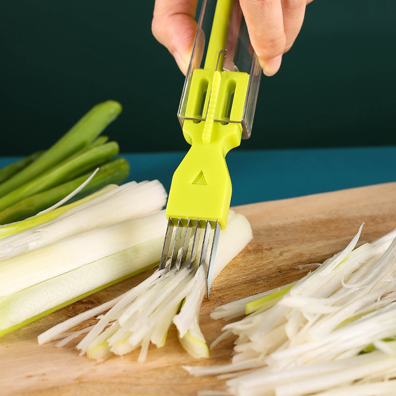 Scallion Slicer Kitchen Planer Large Scallions Household Scallion Scraping Grooves Onion Celery Multi-Purpose Scallion Knife details Picture