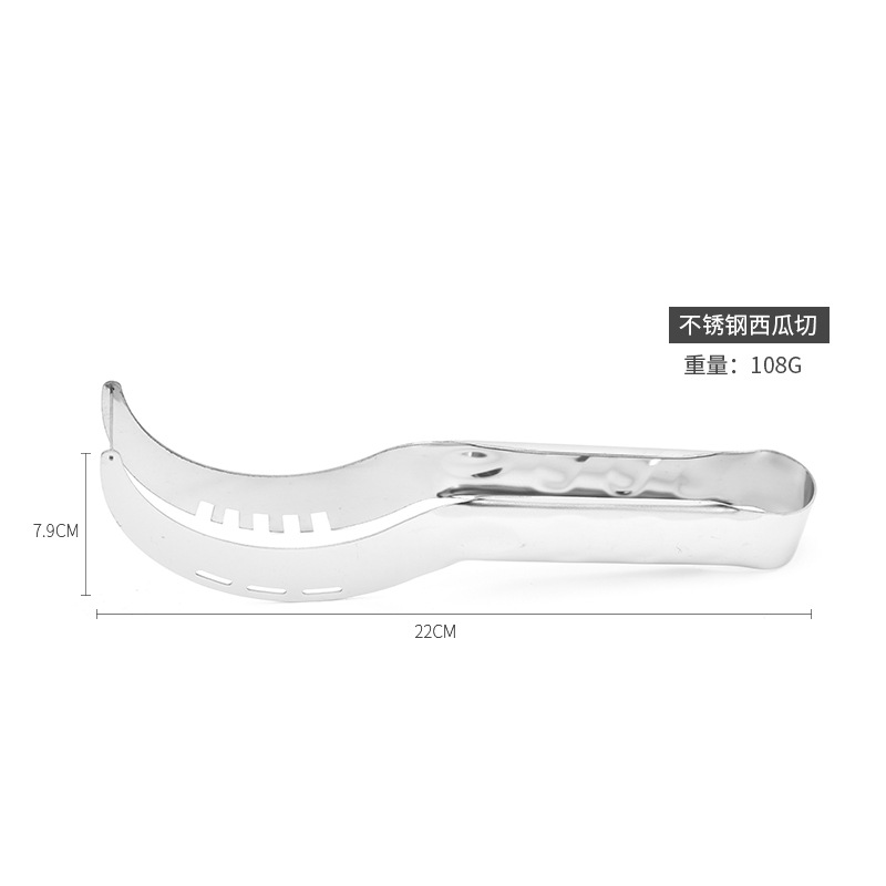 Stainless steel watermelon slicer, pineapple curette, fruit divider, special tools for eating watermelons wholesale Specification image