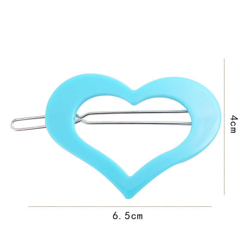 Cute heart-shaped hair clips, popular girl heart bangs clips, broken hair clips, sweet Japanese and Korean hair clips, side hair clips wholesale Item Picture