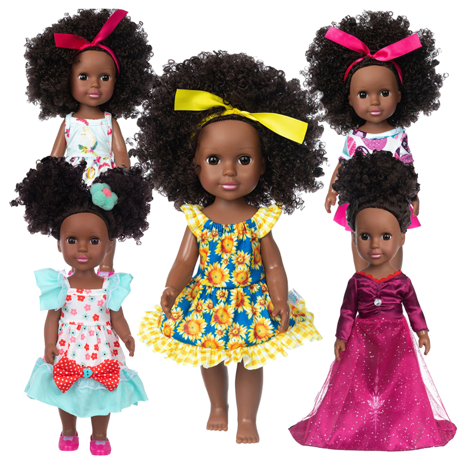 Diebei Factory's 14-inch American girl toy doll, a vinyl soft doll, is a realistic baby rebirth doll Specification image