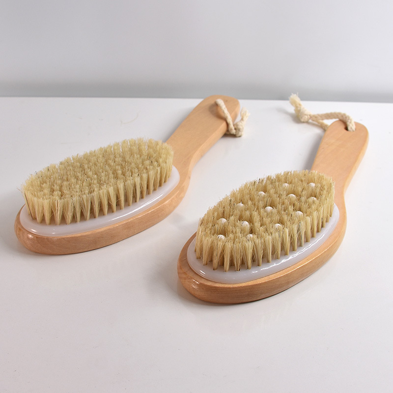 Wood Bath Brush Scrub Bath Artifact Bristle Body Dry Brush Bath Brush Meridian Brush Rub Back Artifact Brush Application Scenario